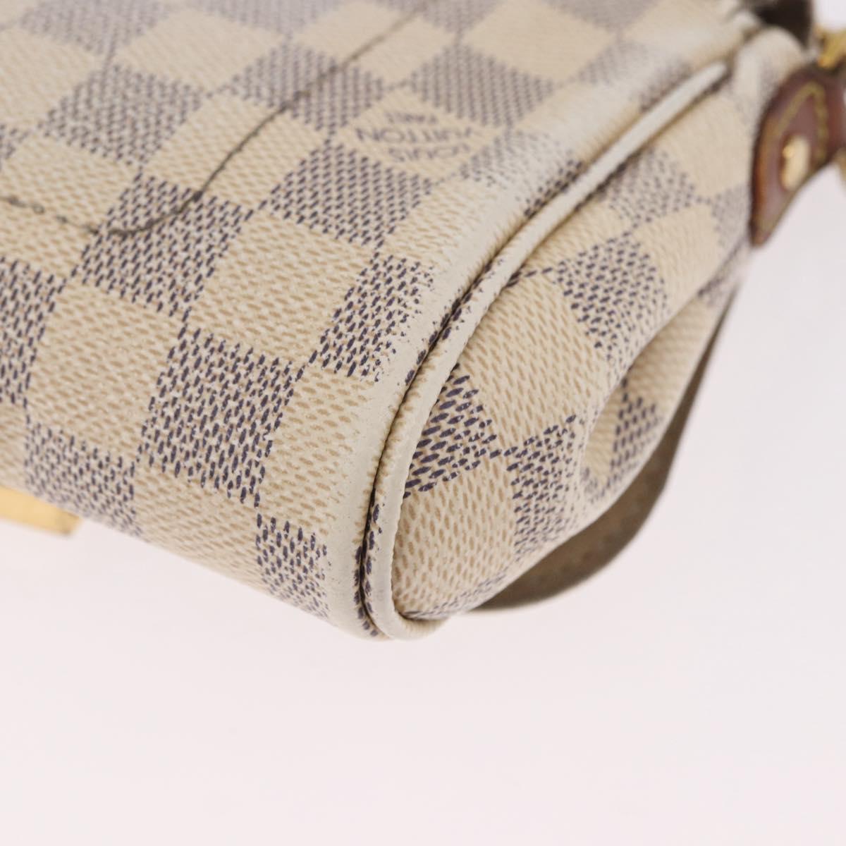 LOUIS VUITTON Damier Azur Favorit PM Shoulder Bag 2way N41277 LV Auth bs35626