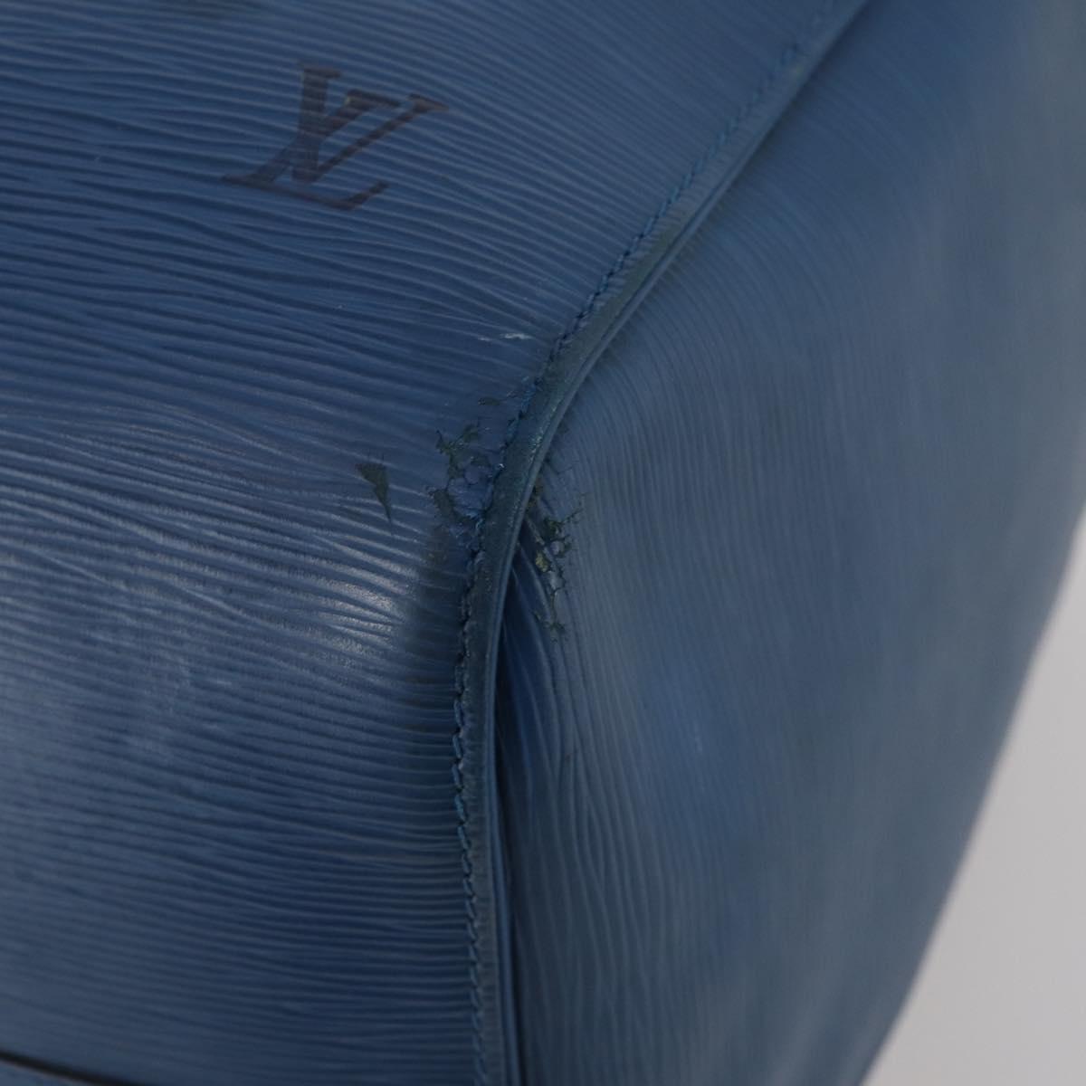 LOUIS VUITTON Epi Keepall 50 Boston Bag Blue M42965 LV Auth bs35627