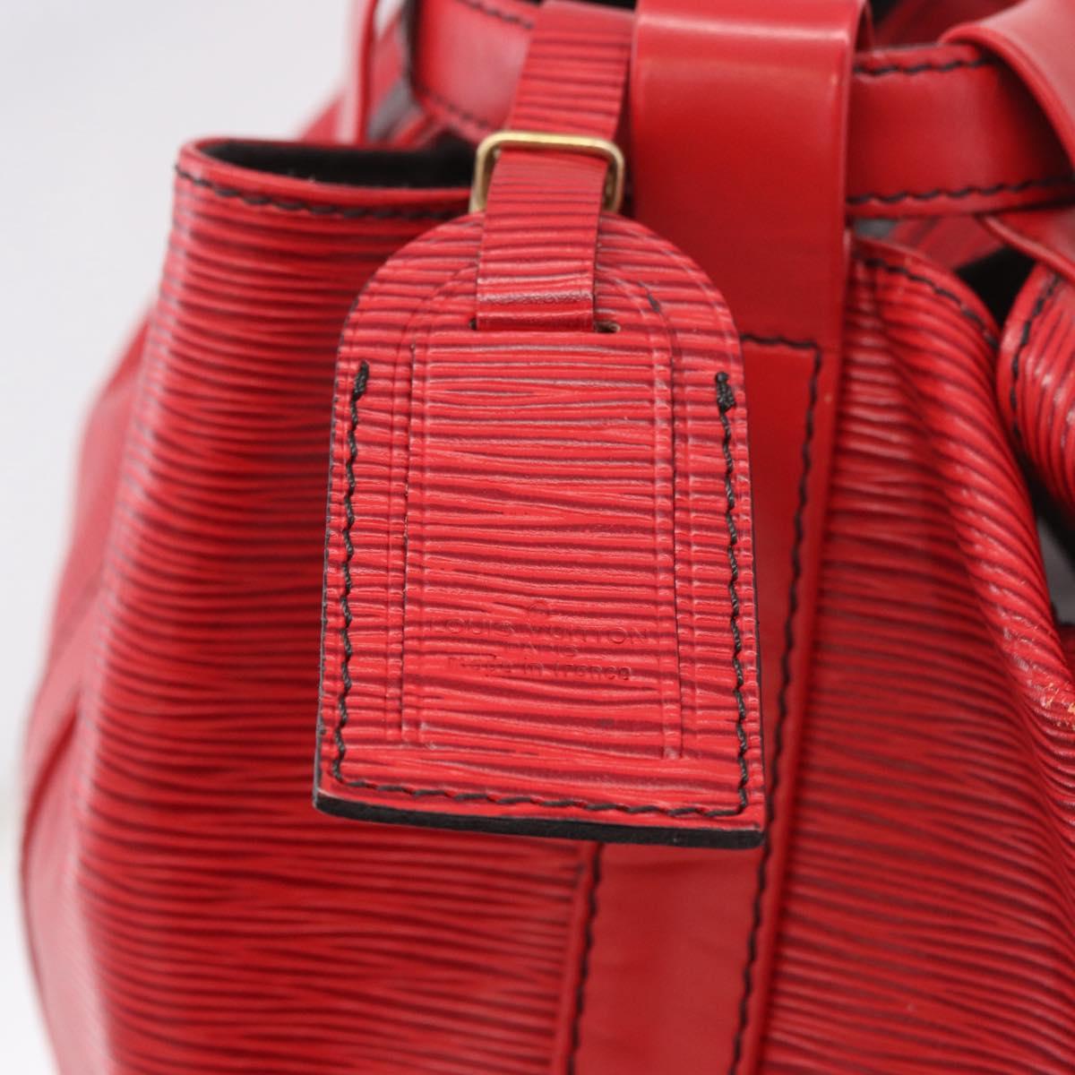 LOUIS VUITTON Epi Randonnee GM Shoulder Bag Red M43087 LV Auth bs35628