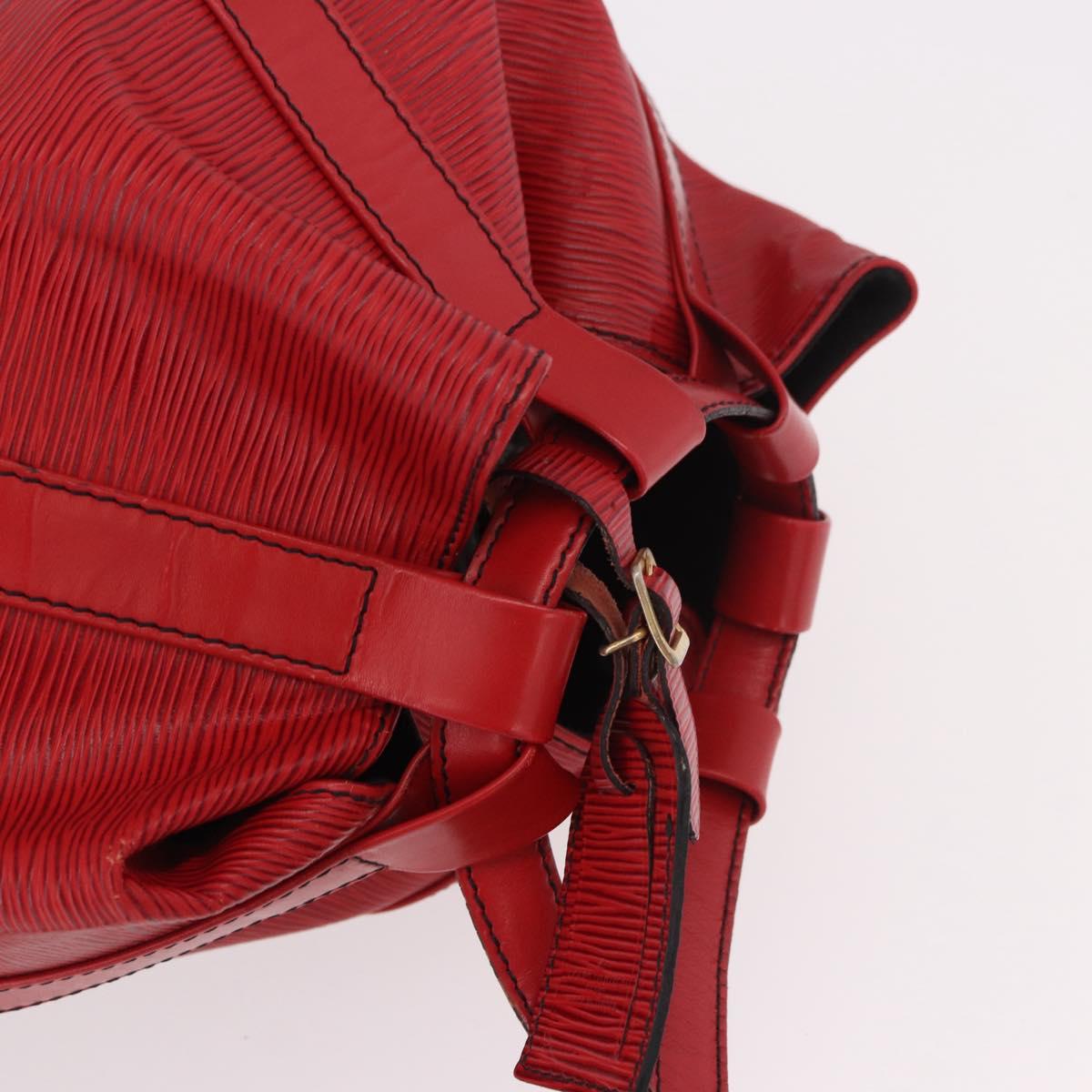 LOUIS VUITTON Epi Randonnee GM Shoulder Bag Red M43087 LV Auth bs35628
