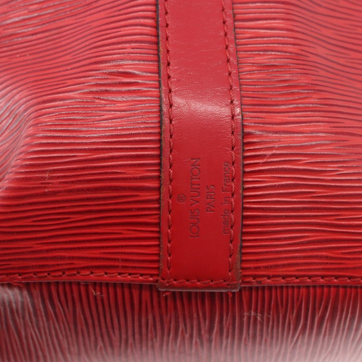 LOUIS VUITTON Epi Petit Noe Shoulder Bag Red M44107 LV Auth bs35629