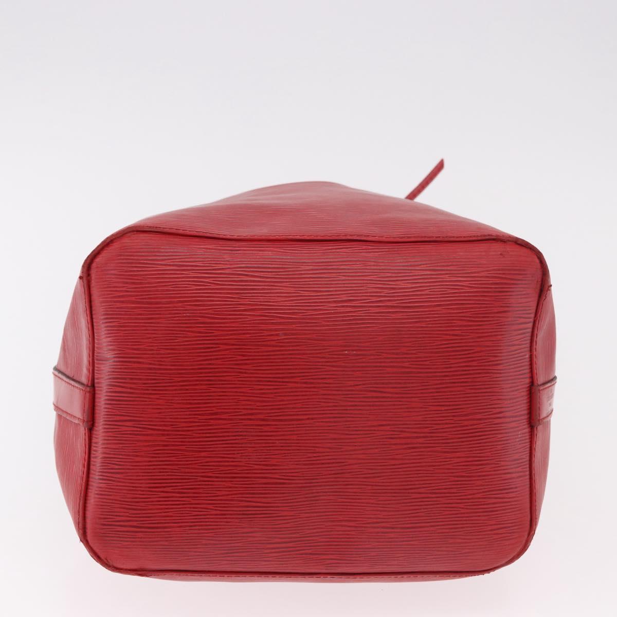 LOUIS VUITTON Epi Petit Noe Shoulder Bag Red M44107 LV Auth bs35629