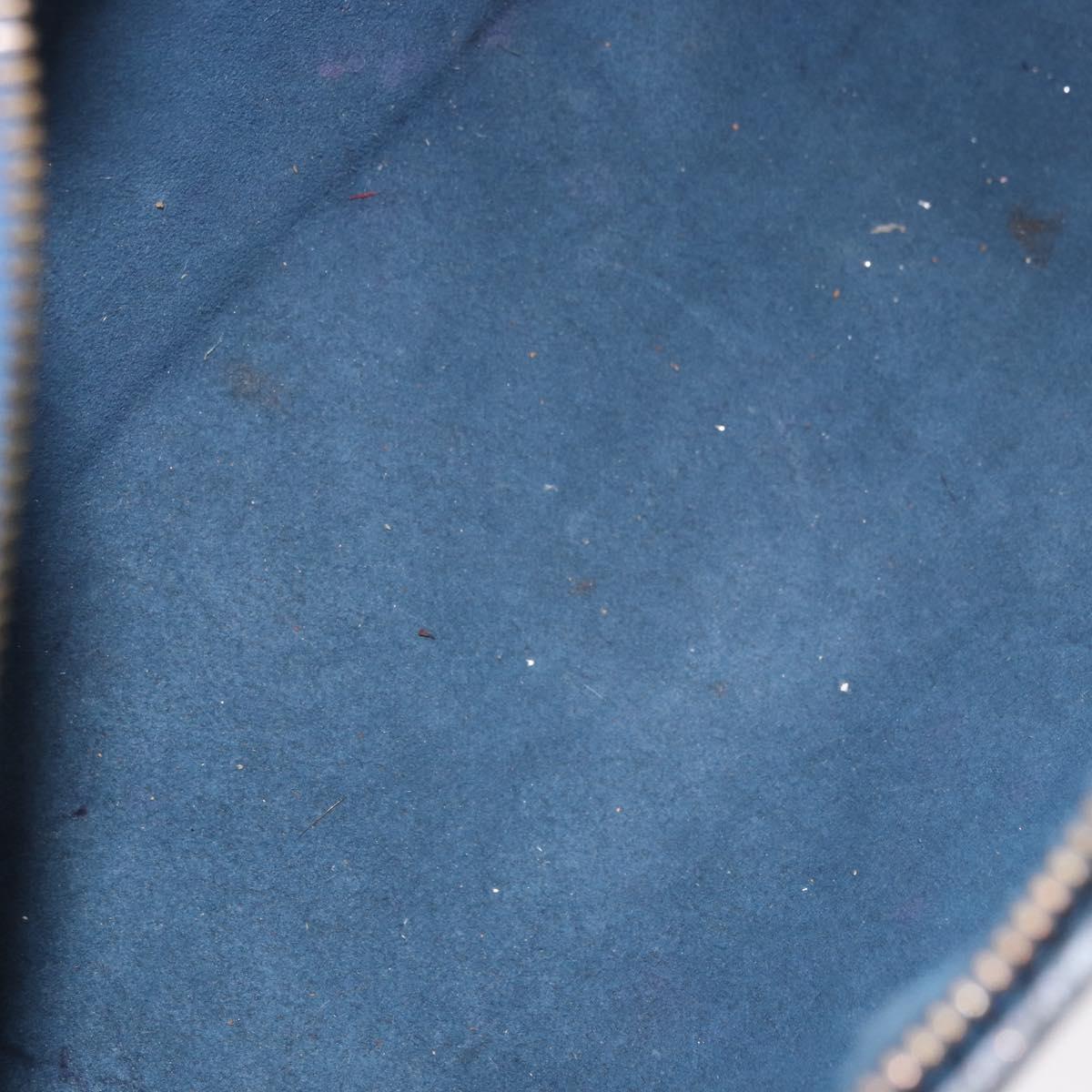 LOUIS VUITTON Epi Soufflot Hand Bag Blue M52225 LV Auth bs35630