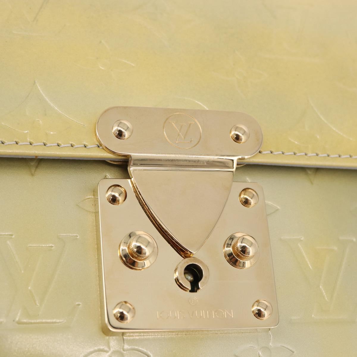 LOUIS VUITTON Monogram Vernis Spring Street Hand Bag Gris M91029 Auth bs35645A