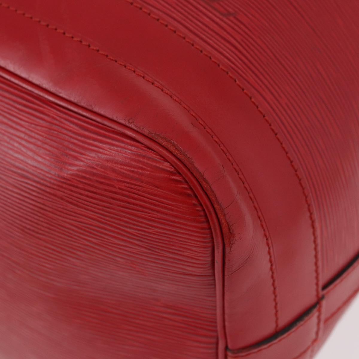 LOUIS VUITTON Epi Noe Shoulder Bag Red M44007 LV Auth bs35647