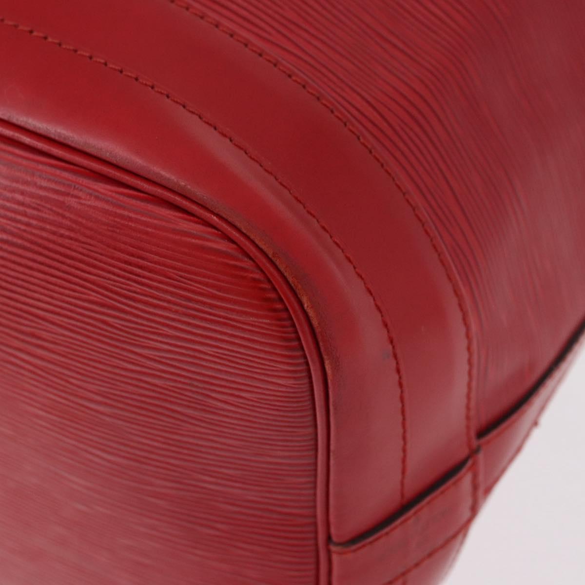 LOUIS VUITTON Epi Noe Shoulder Bag Red M44007 LV Auth bs35647