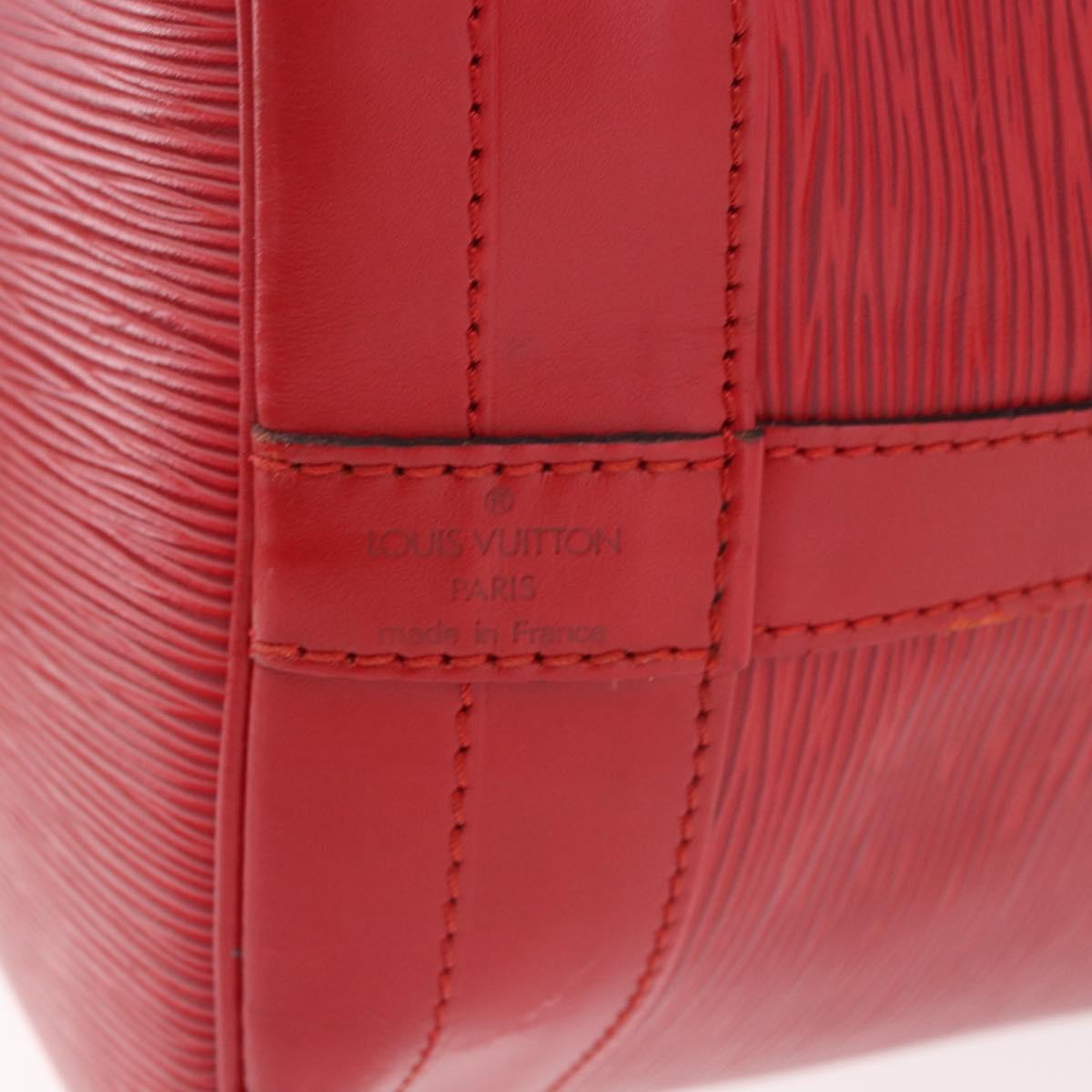 LOUIS VUITTON Epi Noe Shoulder Bag Red M44007 LV Auth bs35647