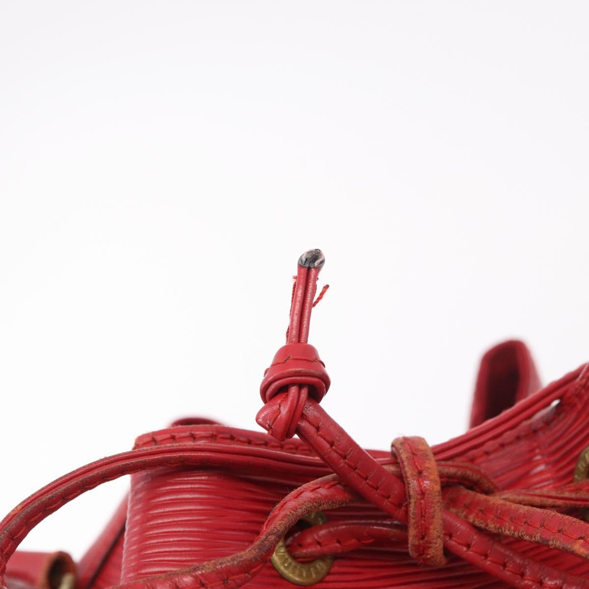 LOUIS VUITTON Epi Noe Shoulder Bag Red M44007 LV Auth bs35647