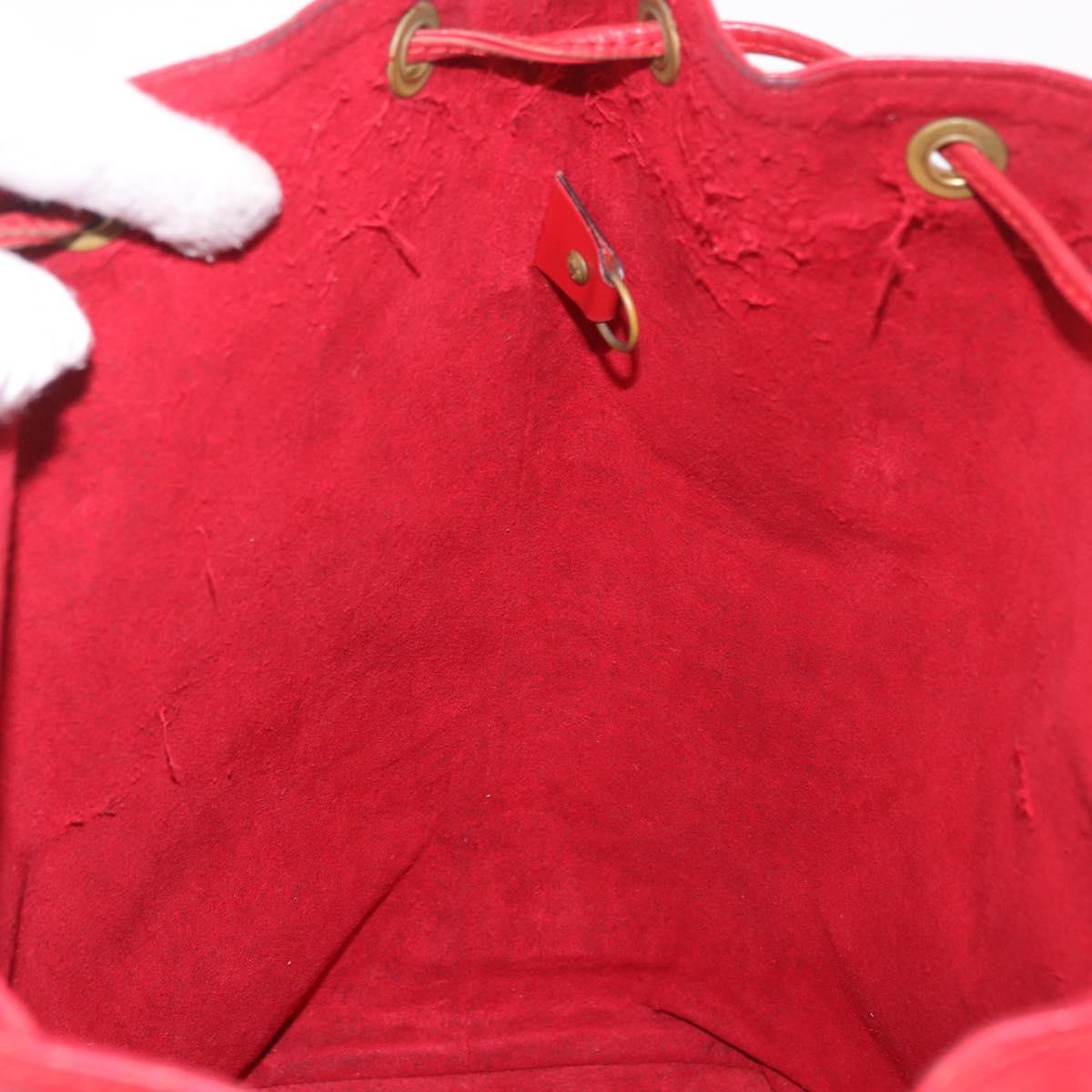 LOUIS VUITTON Epi Noe Shoulder Bag Red M44007 LV Auth bs35647
