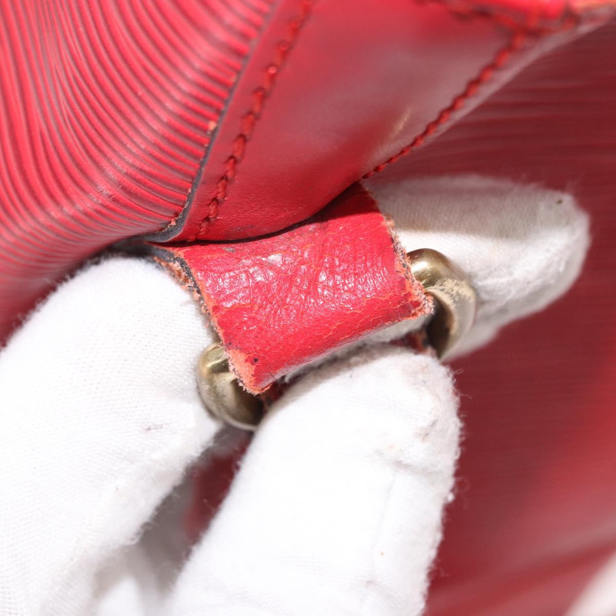 LOUIS VUITTON Epi Noe Shoulder Bag Red M44007 LV Auth bs35647