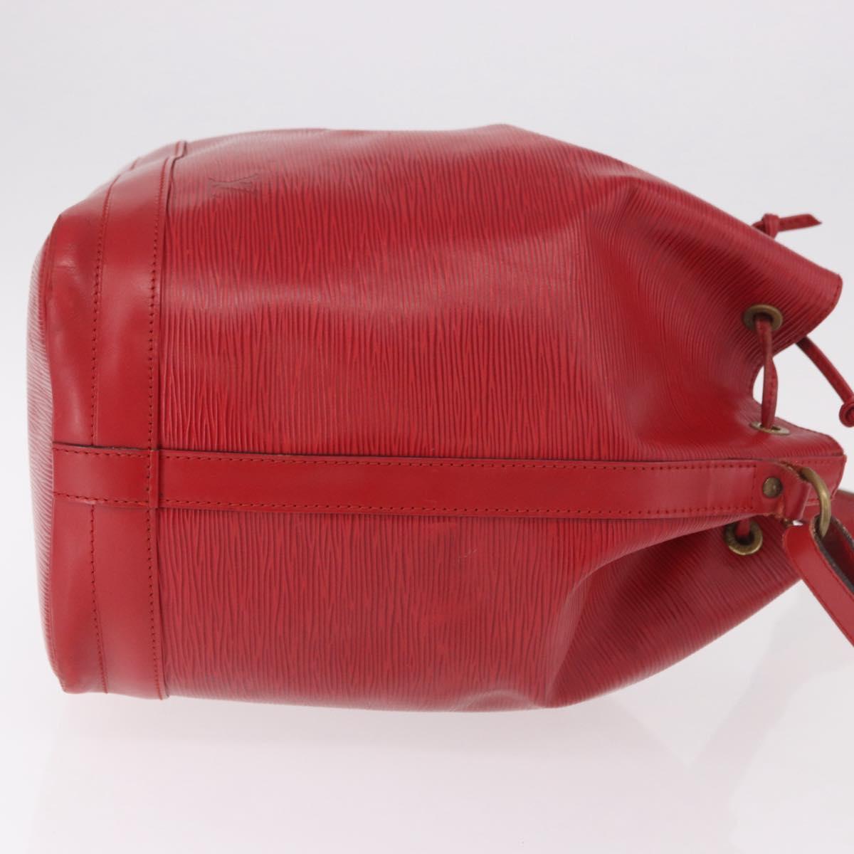 LOUIS VUITTON Epi Noe Shoulder Bag Red M44007 LV Auth bs35647