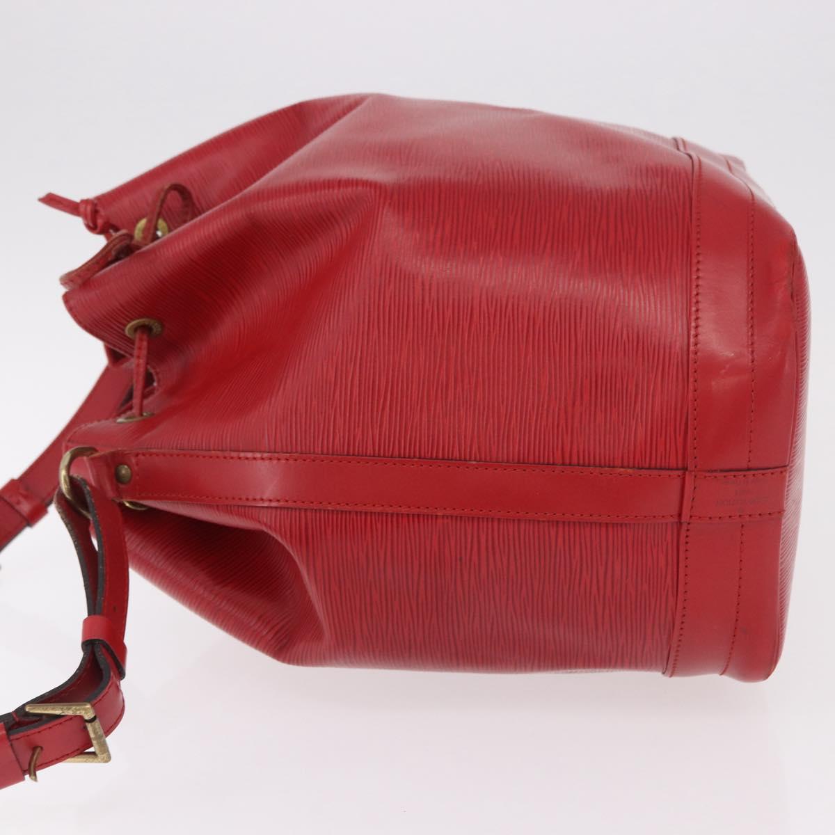 LOUIS VUITTON Epi Noe Shoulder Bag Red M44007 LV Auth bs35647