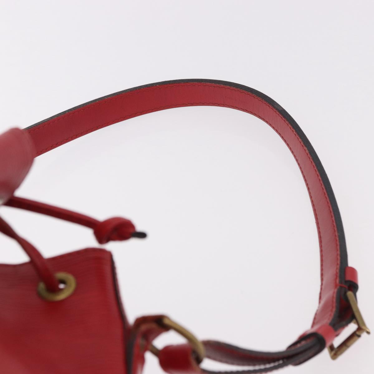 LOUIS VUITTON Epi Noe Shoulder Bag Red M44007 LV Auth bs35647