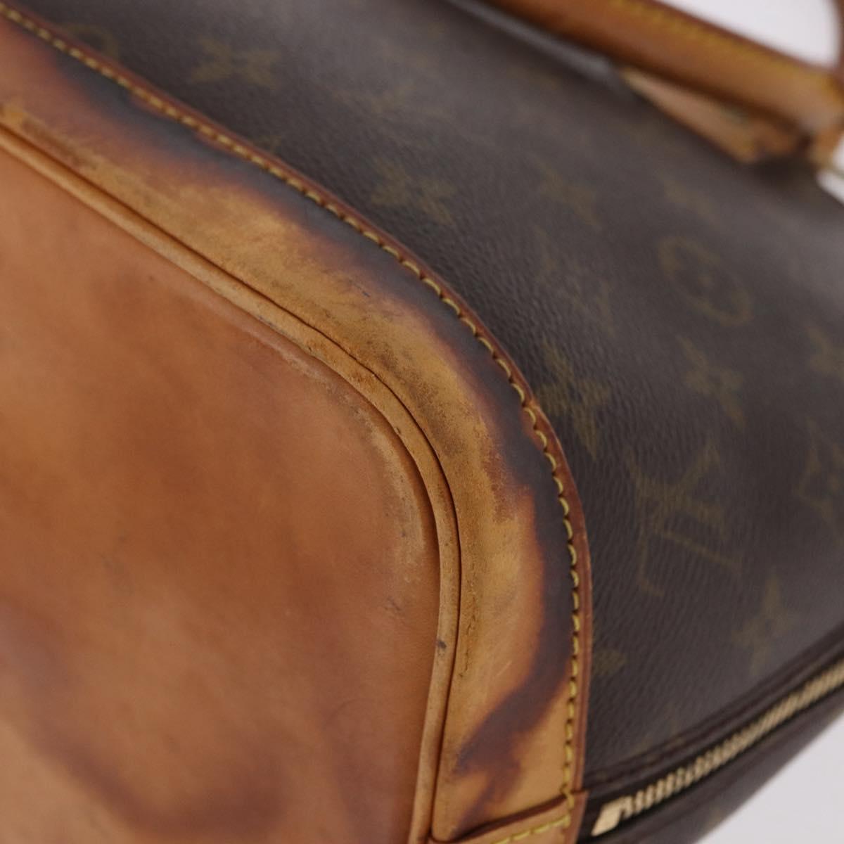 LOUIS VUITTON Monogram Alma Hand Bag M51130 LV Auth bs35648