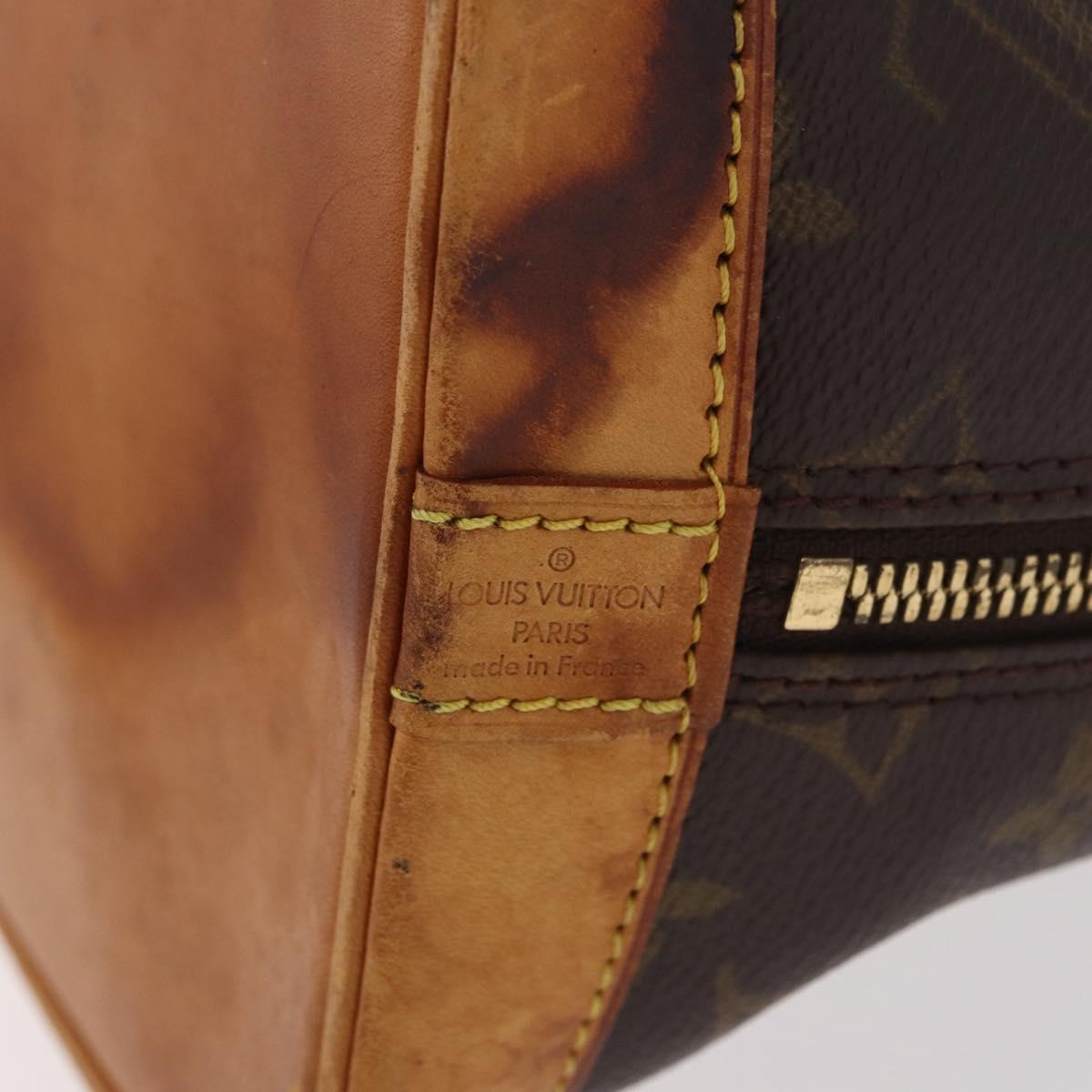 LOUIS VUITTON Monogram Alma Hand Bag M51130 LV Auth bs35648
