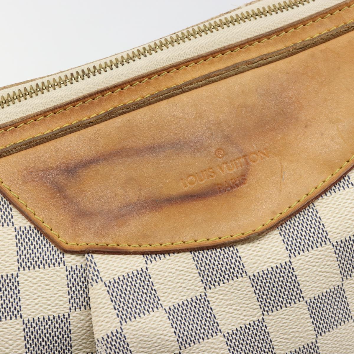 LOUIS VUITTON Damier Azur Siracusa PM Shoulder Bag N41113 LV Auth bs35664