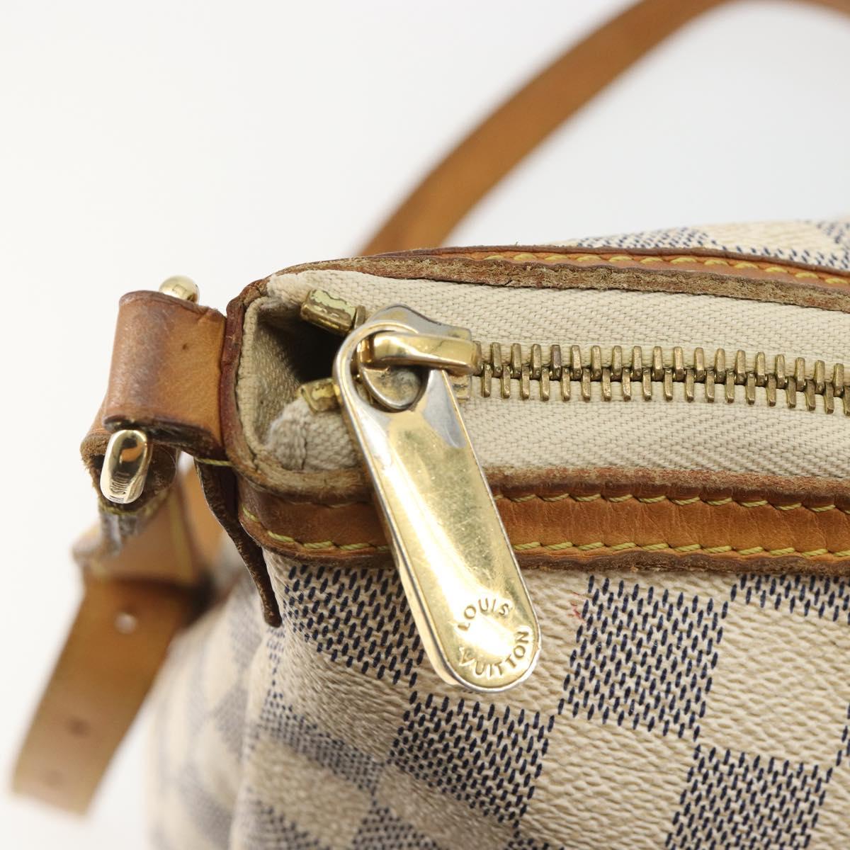 LOUIS VUITTON Damier Azur Siracusa PM Shoulder Bag N41113 LV Auth bs35664