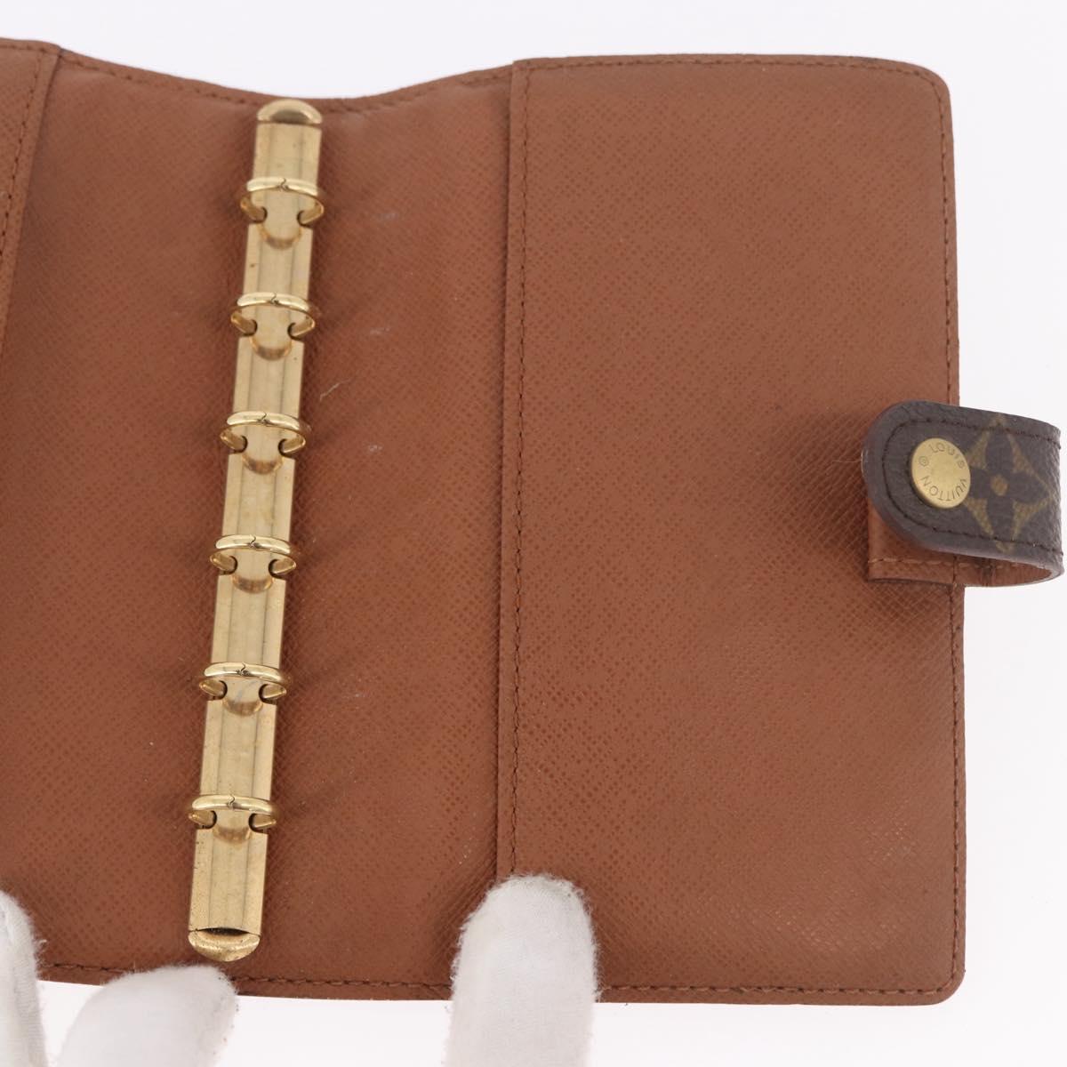 LOUIS VUITTON Monogram Agenda PM Day Planner Cover R20005 LV Auth bs35665