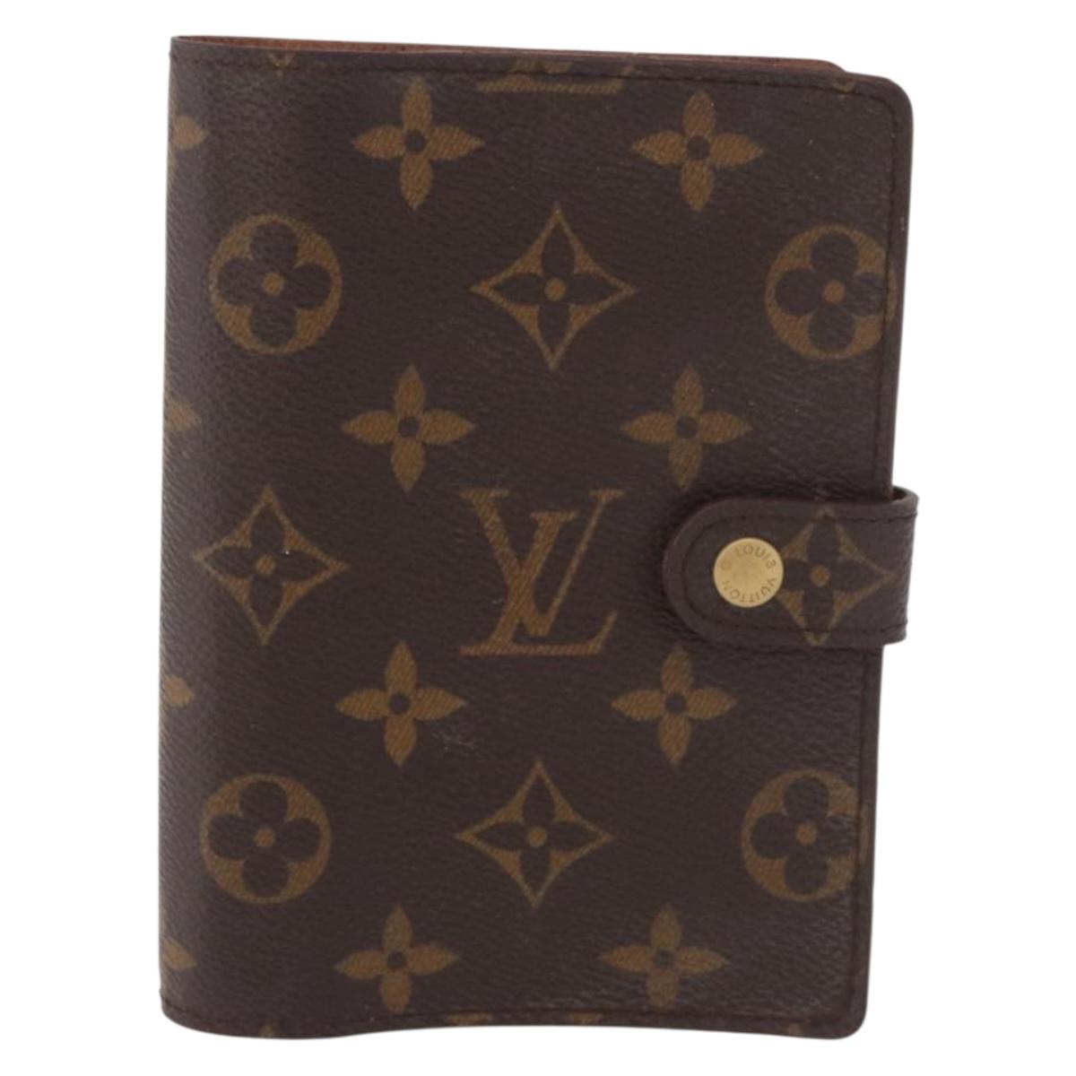 LOUIS VUITTON Monogram Agenda PM Day Planner Cover R20005 LV Auth bs35665