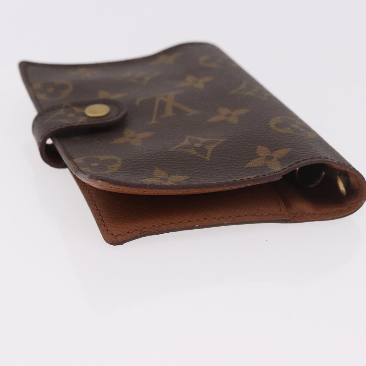 LOUIS VUITTON Monogram Agenda PM Day Planner Cover R20005 LV Auth bs35665