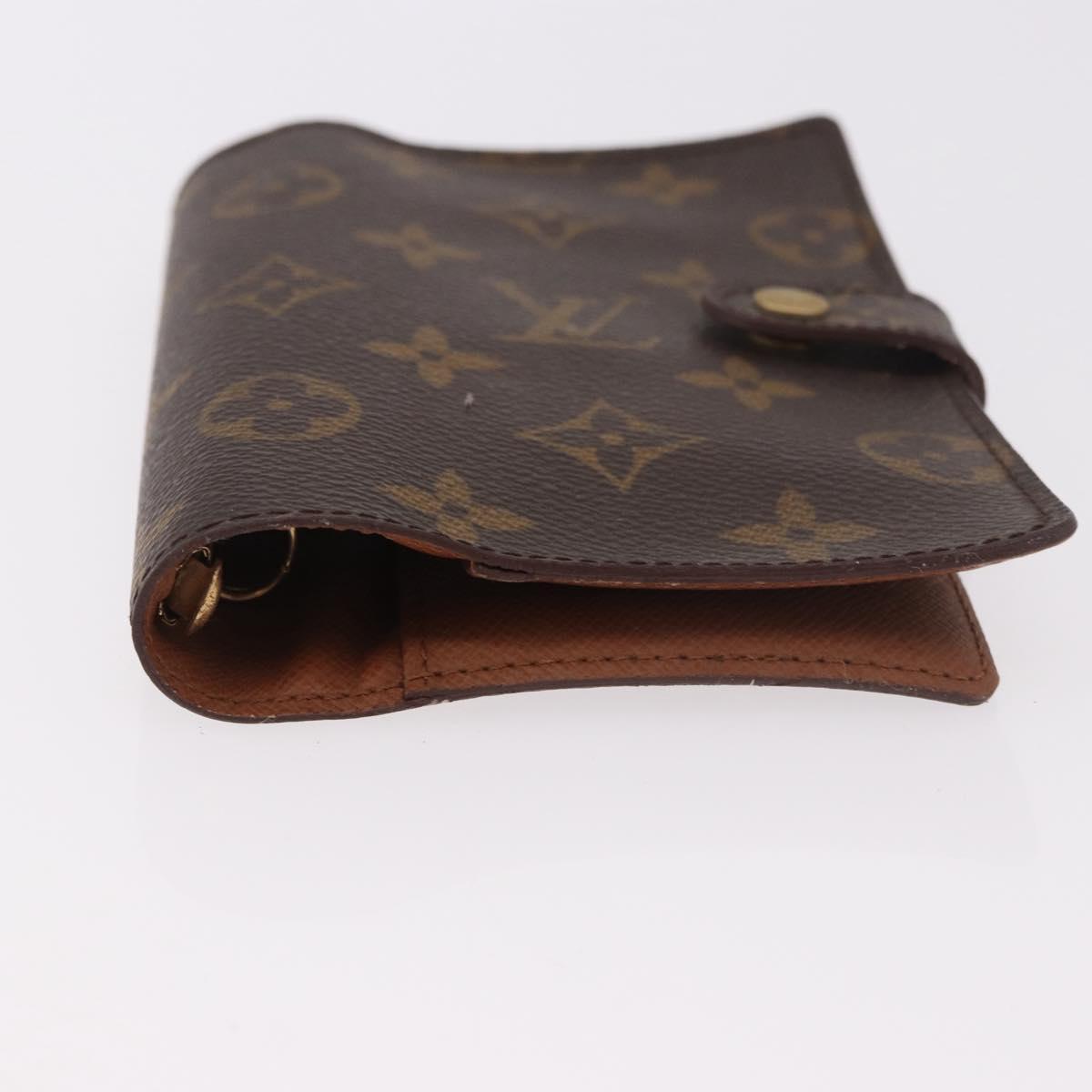 LOUIS VUITTON Monogram Agenda PM Day Planner Cover R20005 LV Auth bs35665