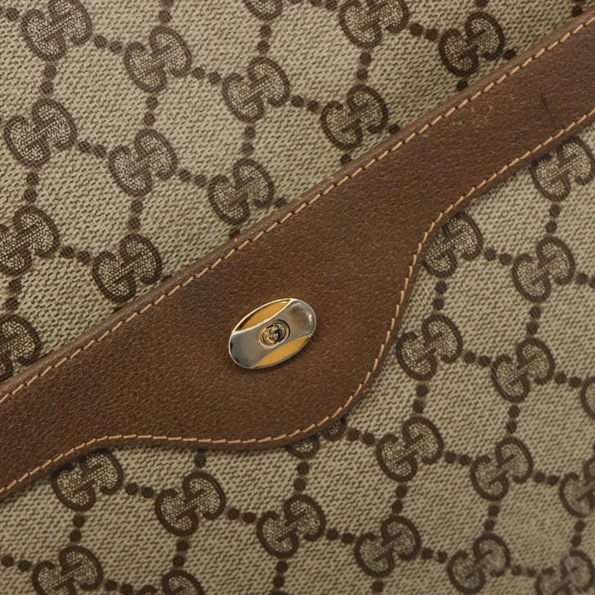 GUCCI GG Supreme Web Sherry Line Tote Bag PVC Beige 39 02 003 Auth bs35666