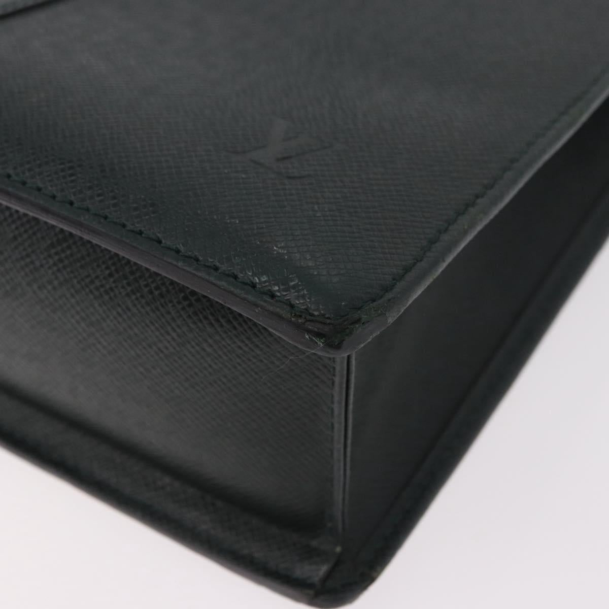 LOUIS VUITTON Taiga Porte Documents Rozan Bag Epicea M30054 LV Auth bs35691