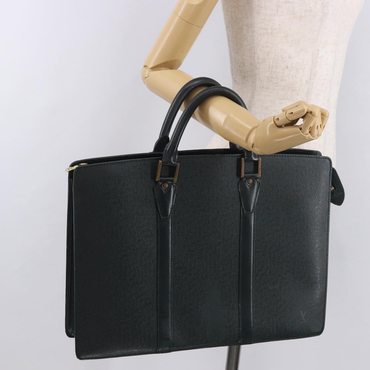 LOUIS VUITTON Taiga Porte Documents Rozan Bag Epicea M30054 LV Auth bs35691
