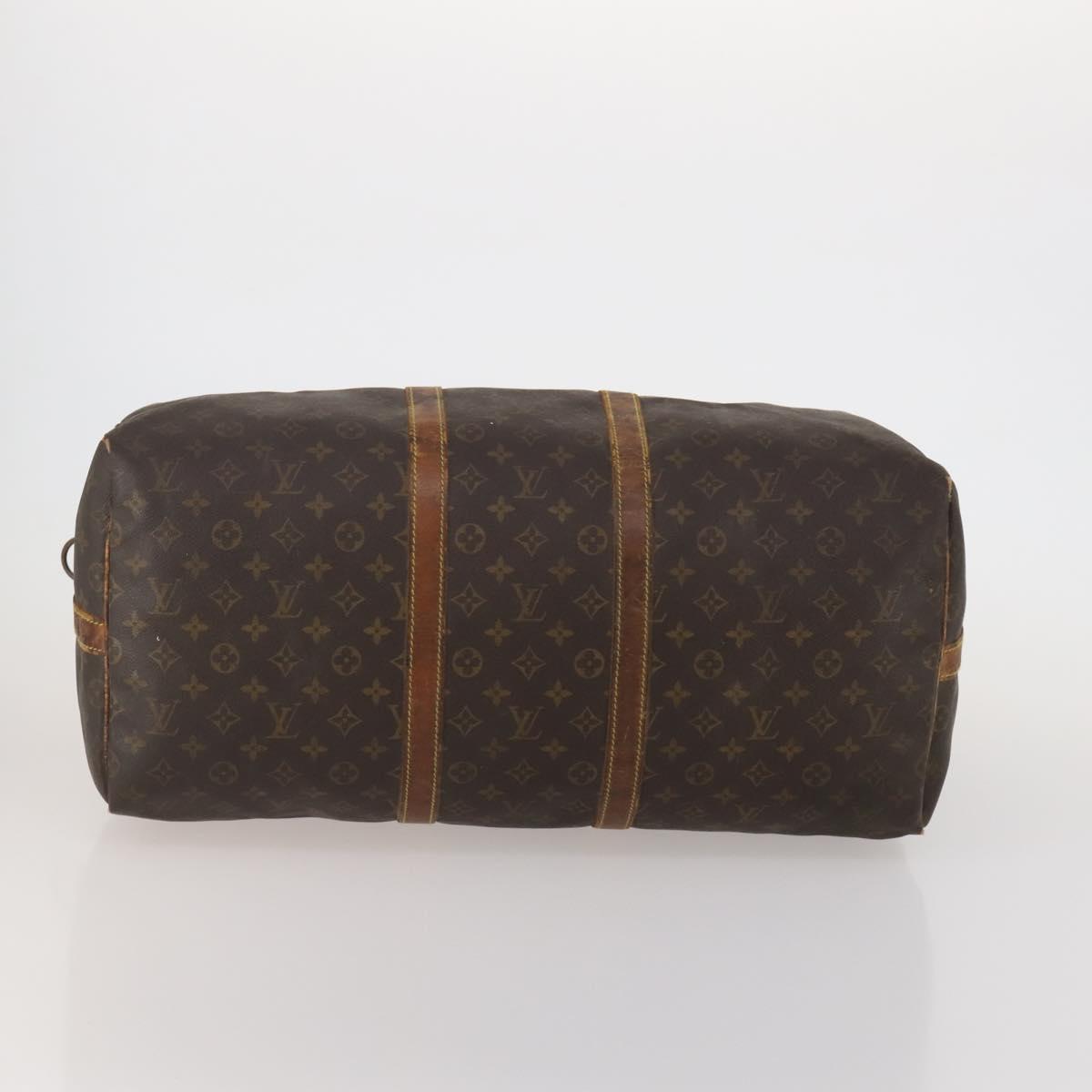 LOUIS VUITTON Monogram Keepall Bandouliere 55 Boston Bag M41414 LV Auth bs35693
