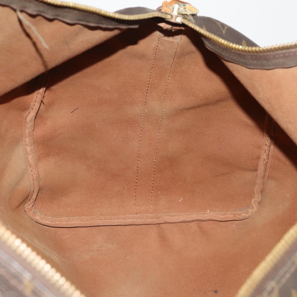 LOUIS VUITTON Monogram Keepall Bandouliere 55 Boston Bag M41414 LV Auth bs35693