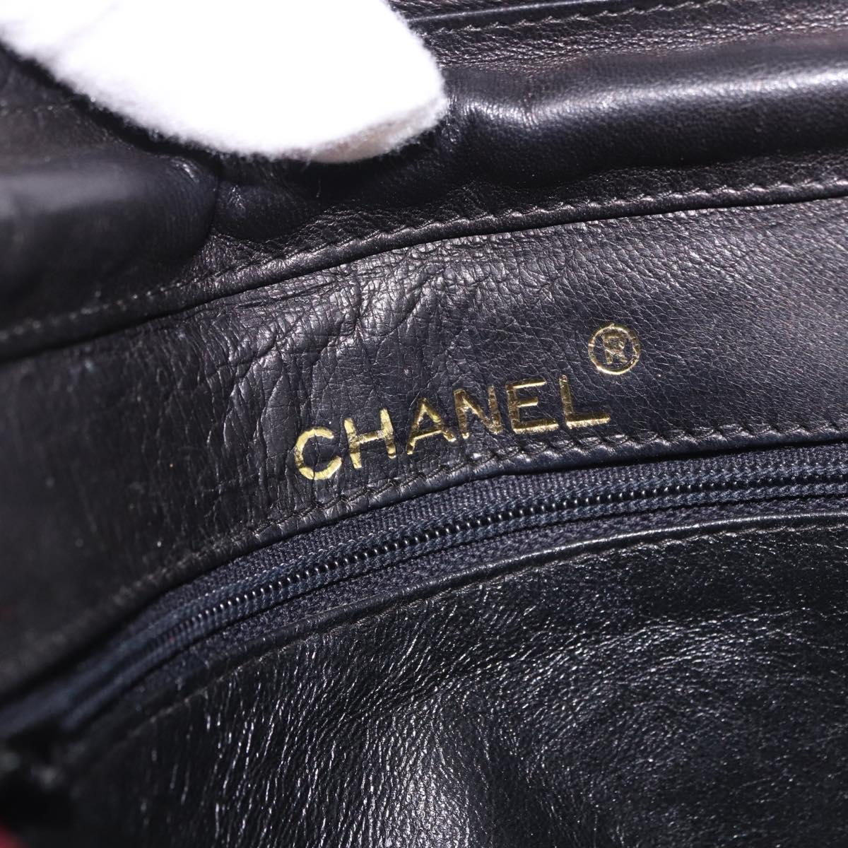 CHANEL Matelasse Chain Shoulder Bag Canvas Bordeaux Gold CC Auth bs35698A
