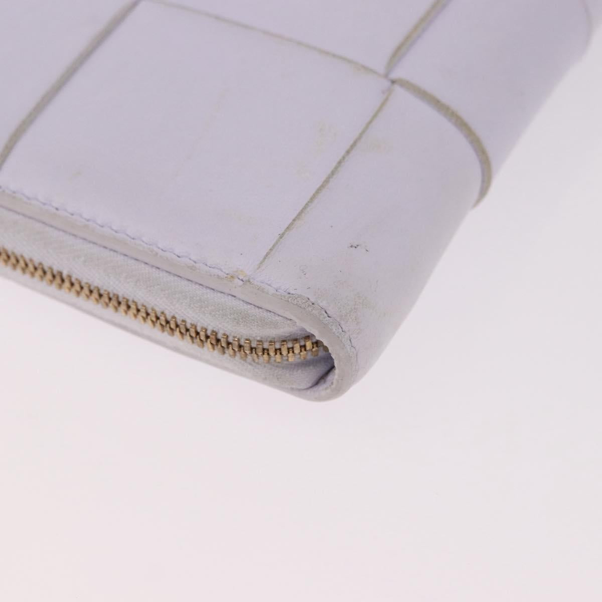 BOTTEGA VENETA MAXI INTRECCIATO Long Wallet Leather Purple Gold Auth bs35701