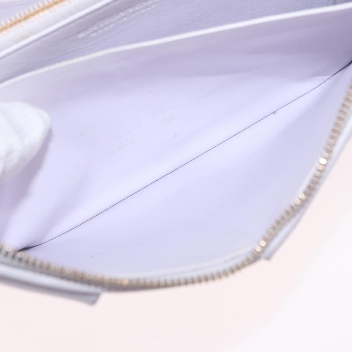 BOTTEGA VENETA MAXI INTRECCIATO Long Wallet Leather Purple Gold Auth bs35701