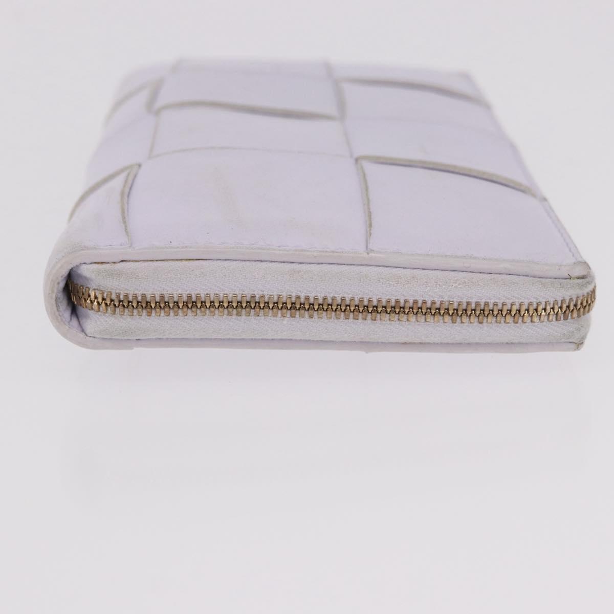 BOTTEGA VENETA MAXI INTRECCIATO Long Wallet Leather Purple Gold Auth bs35701