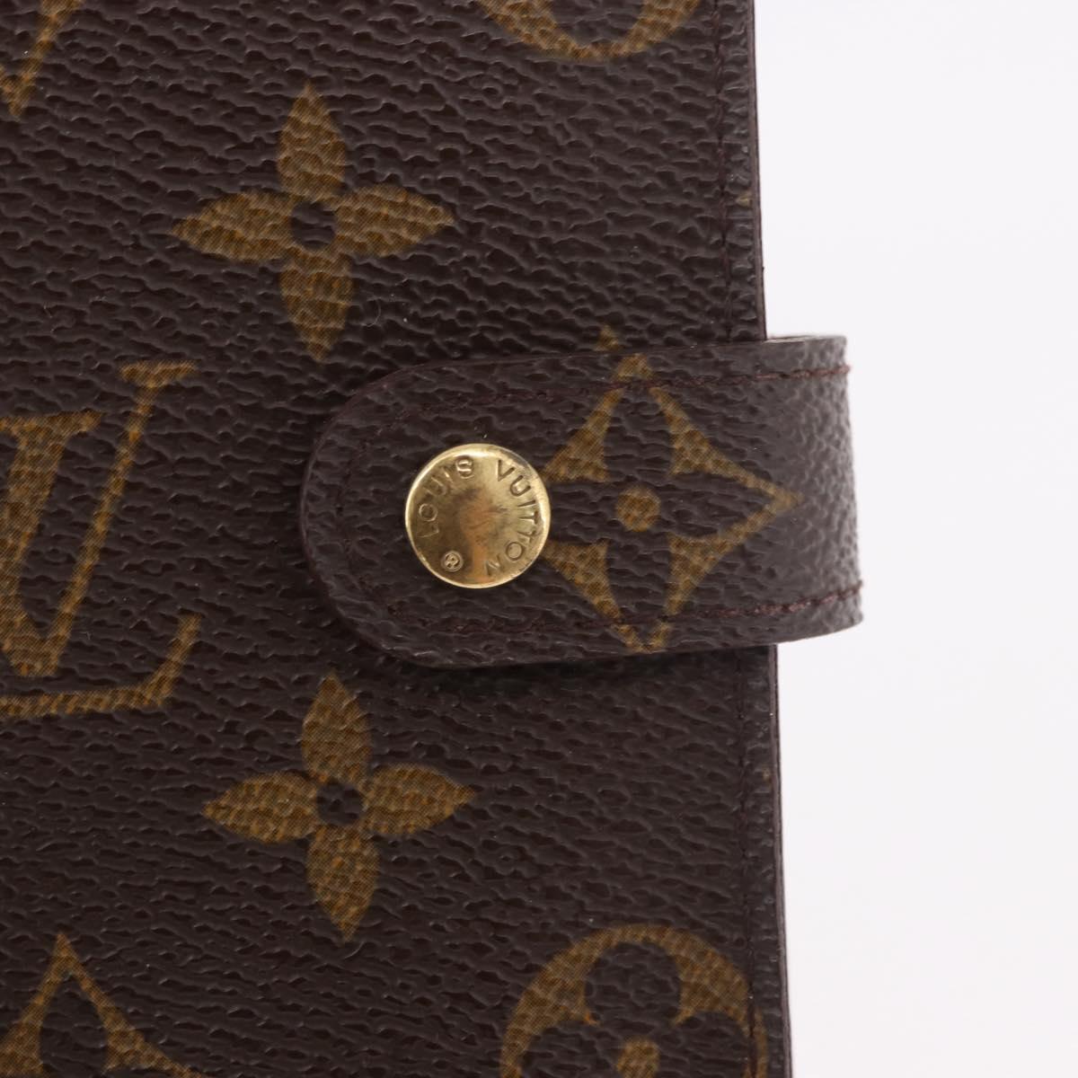 LOUIS VUITTON Monogram Agenda PM Day Planner Cover R20005 LV Auth bs35704