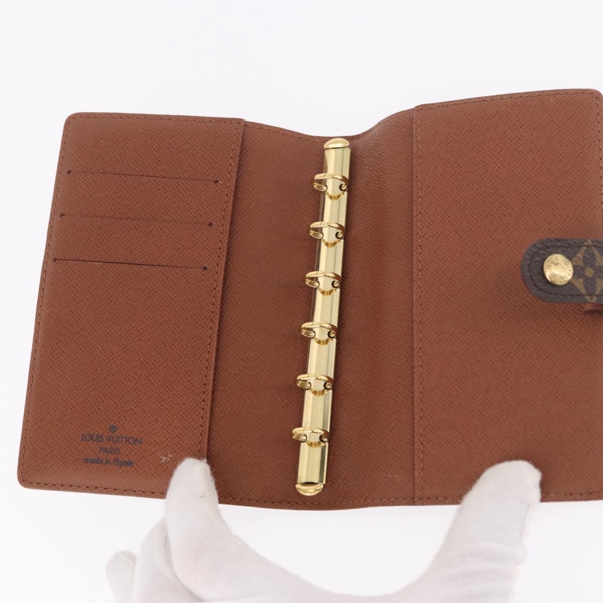 LOUIS VUITTON Monogram Agenda PM Day Planner Cover R20005 LV Auth bs35704
