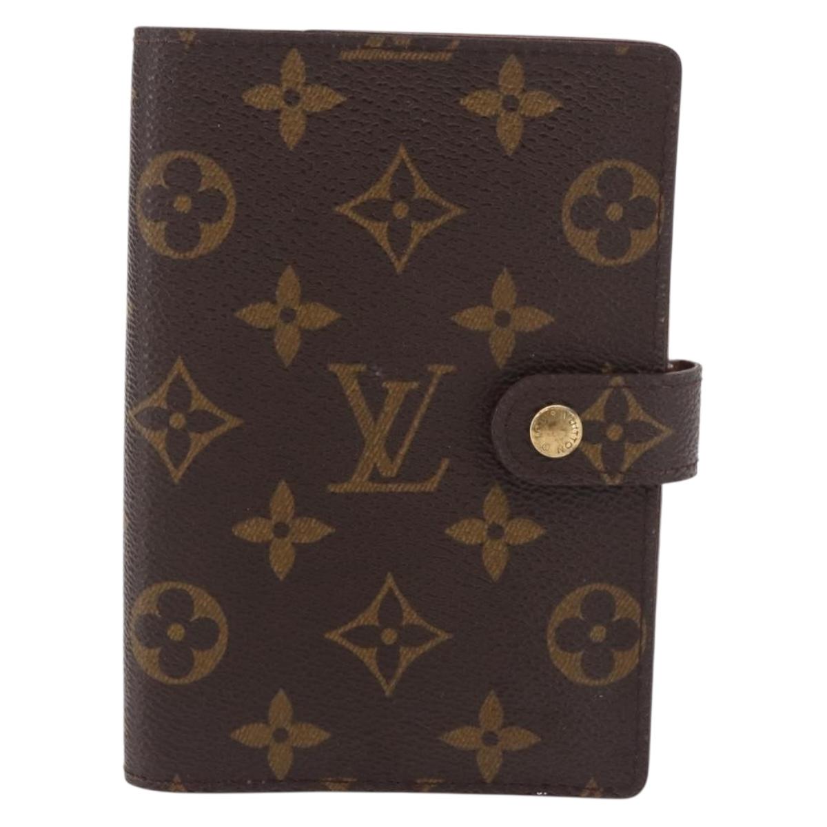 LOUIS VUITTON Monogram Agenda PM Day Planner Cover R20005 LV Auth bs35704