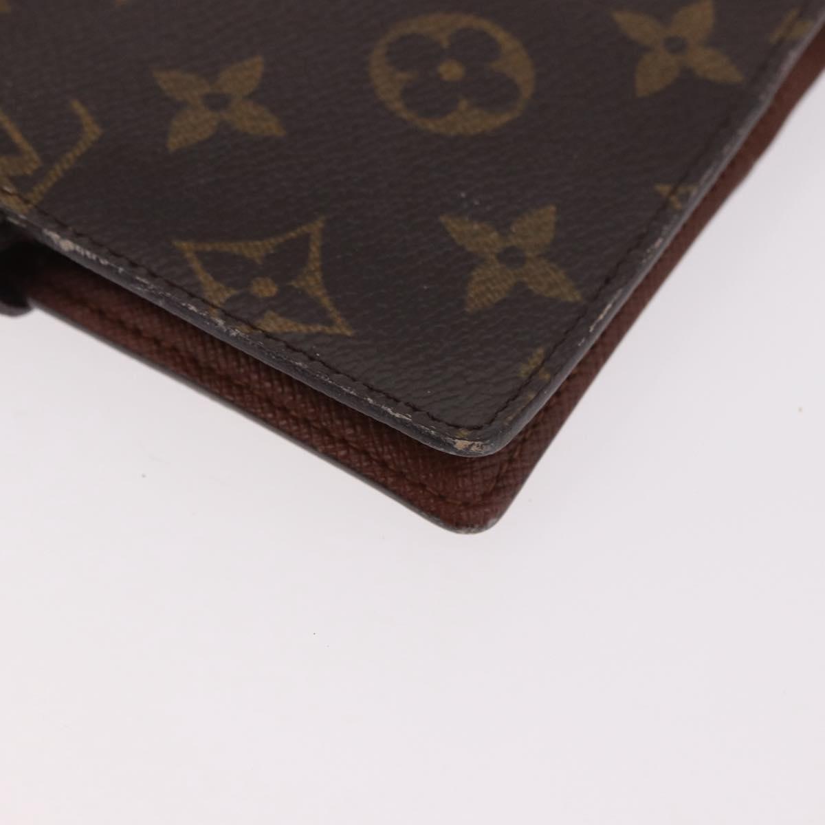 LOUIS VUITTON Monogram Agenda PM Day Planner Cover R20005 LV Auth bs35705