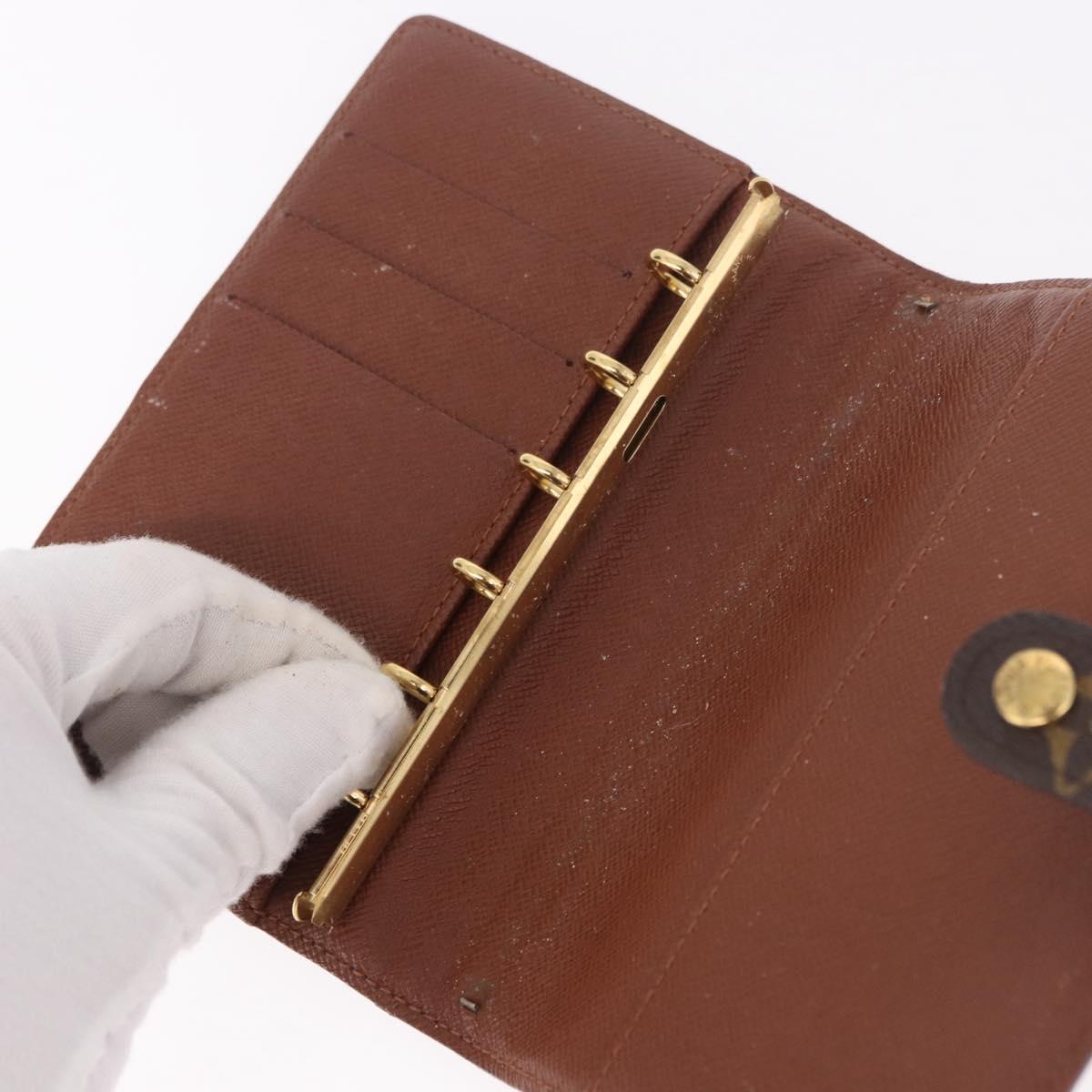 LOUIS VUITTON Monogram Agenda PM Day Planner Cover R20005 LV Auth bs35705