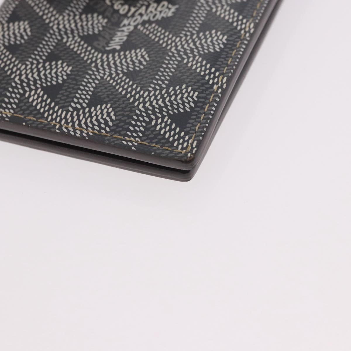 GOYARD Herringbone Card Case PVC Gray Auth bs35715V