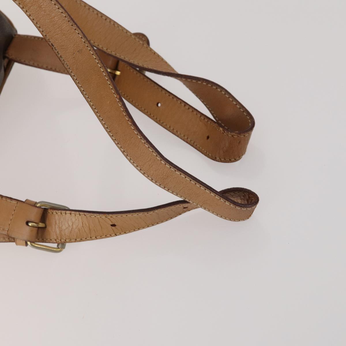 CELINE Macadam Canvas Shoulder Bag PVC Leather 4 Set 2way Brown Auth bs35722