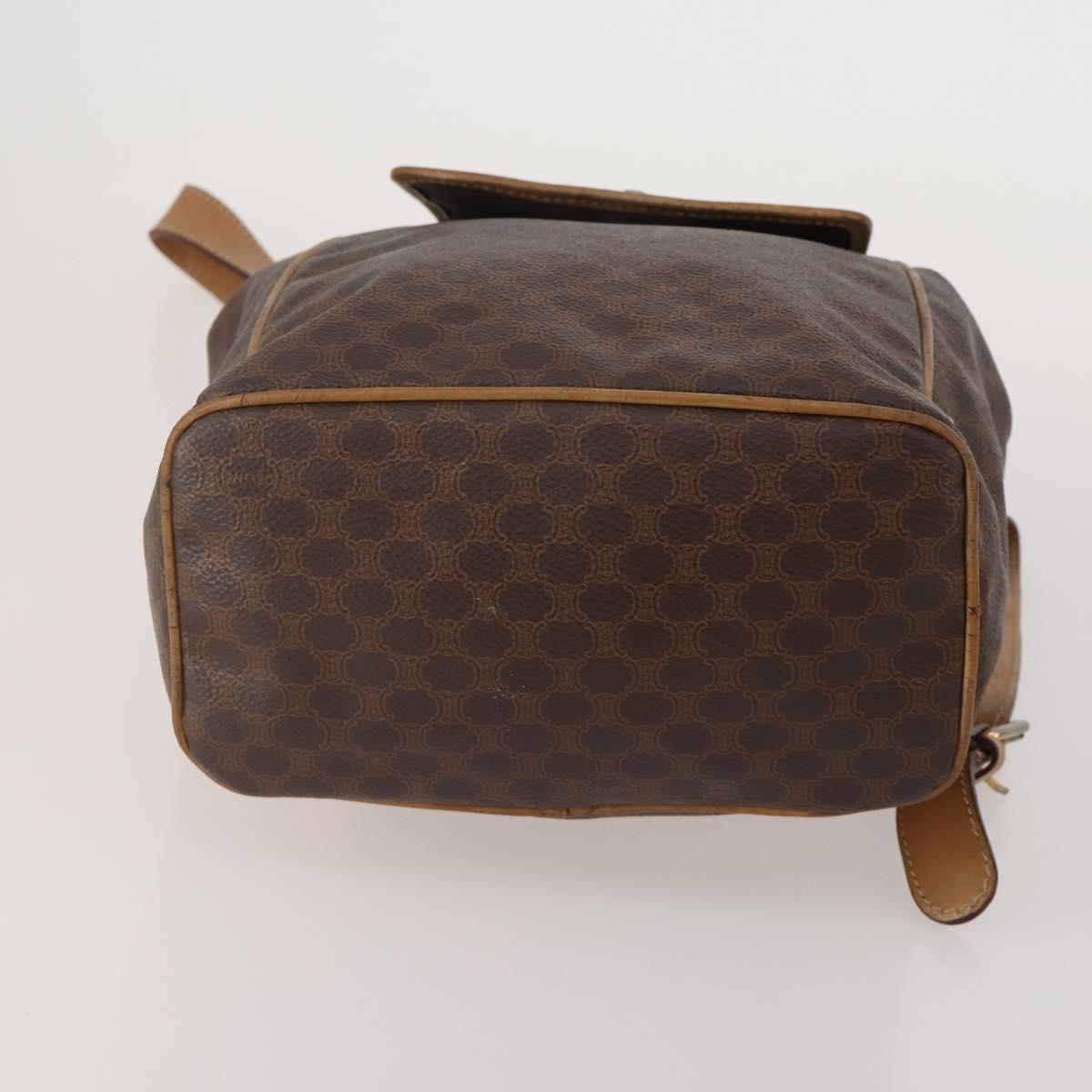 CELINE Macadam Canvas Shoulder Bag PVC Leather 4 Set 2way Brown Auth bs35722