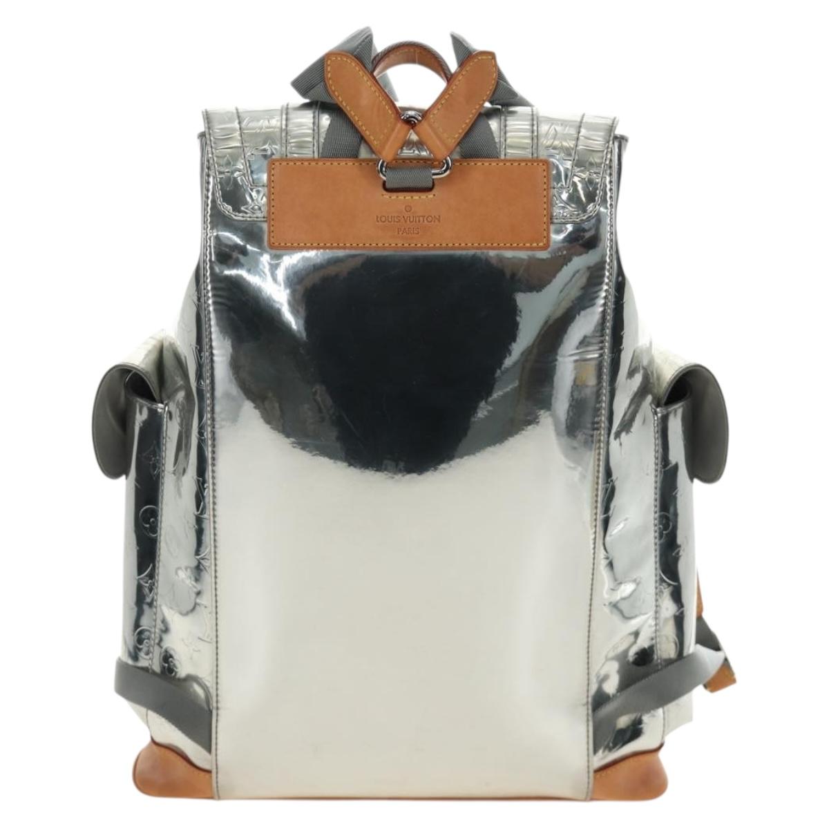 LOUIS VUITTON Monogram Miroir ChristopherPM Backpack Silver M58756 bs35728SAV