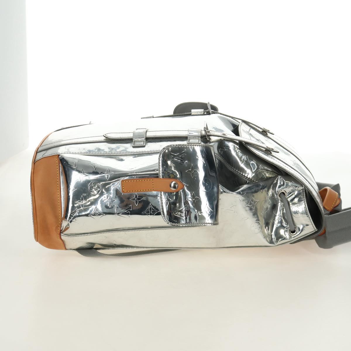 LOUIS VUITTON Monogram Miroir ChristopherPM Backpack Silver M58756 bs35728SAV