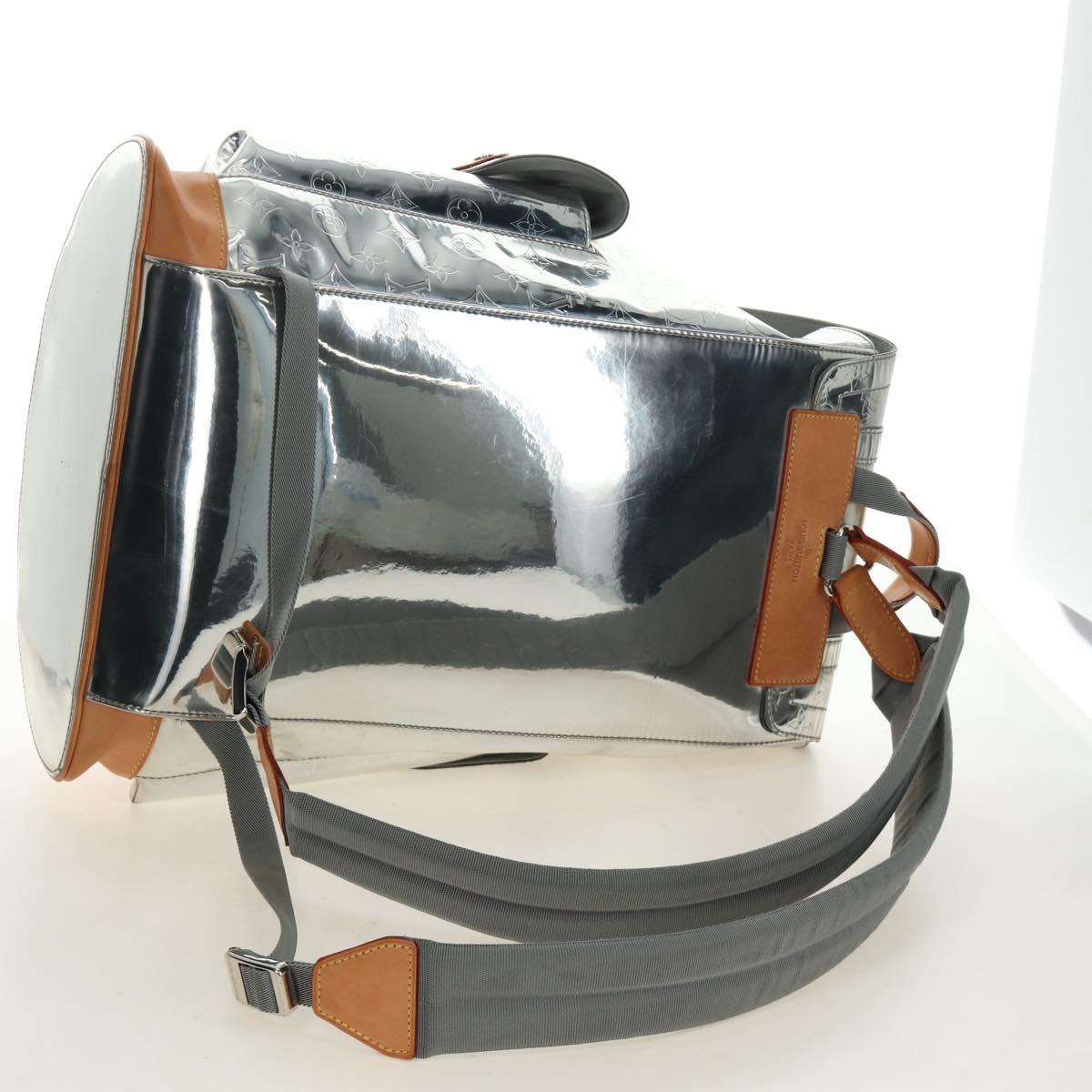 LOUIS VUITTON Monogram Miroir ChristopherPM Backpack Silver M58756 bs35728SAV