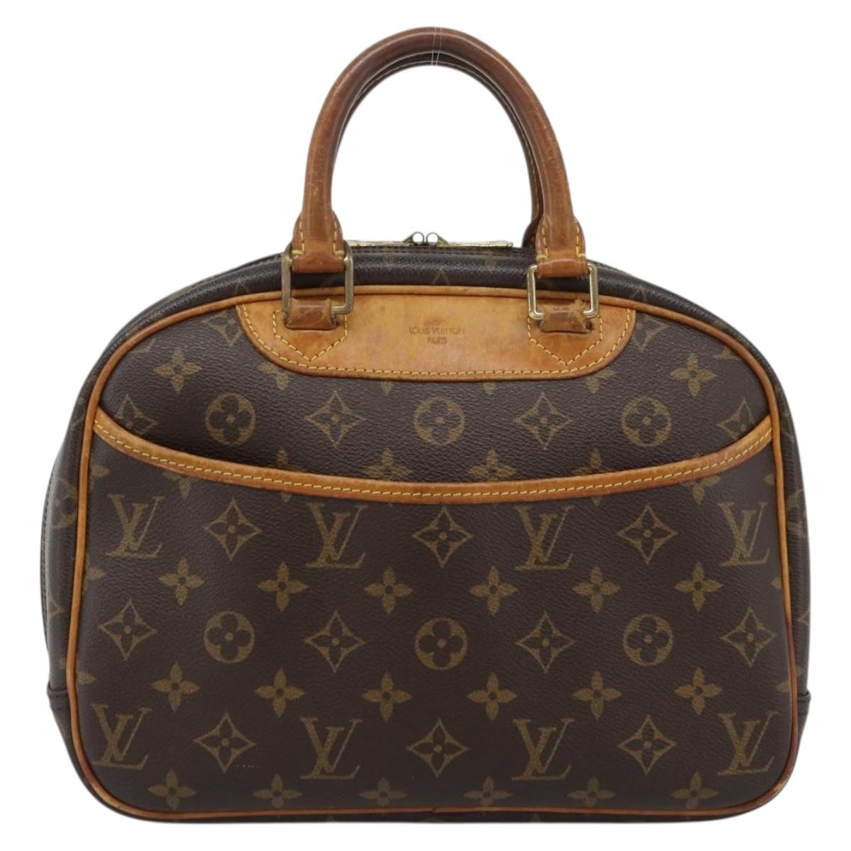 LOUIS VUITTON Monogram Trouville Hand Bag M42228 LV Auth bs35729
