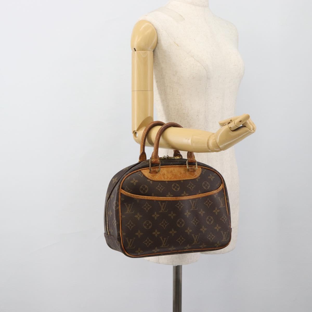 LOUIS VUITTON Monogram Trouville Hand Bag M42228 LV Auth bs35729