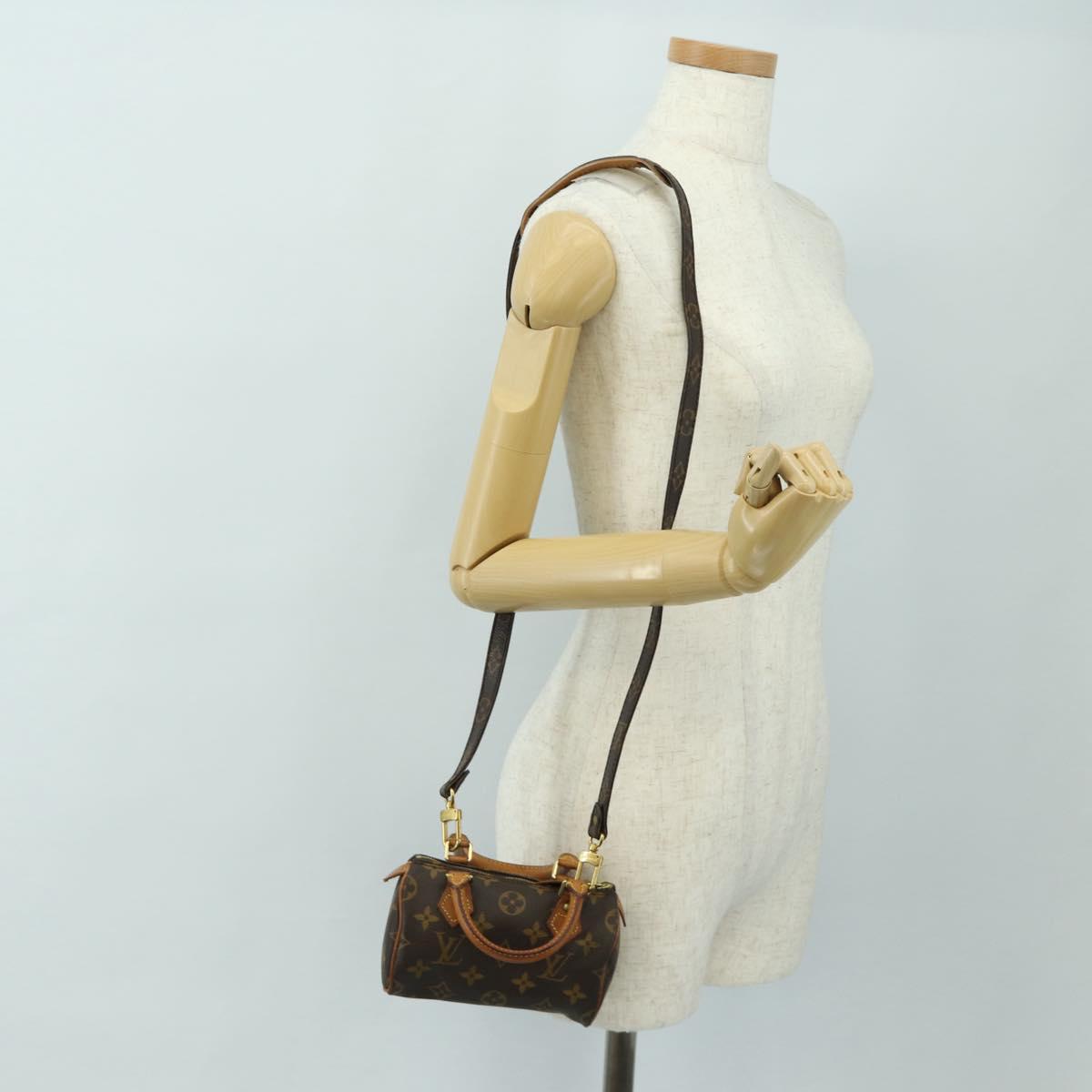 LOUIS VUITTON Monogram Mini Speedy Hand Bag M41534 LV Auth bs35730V