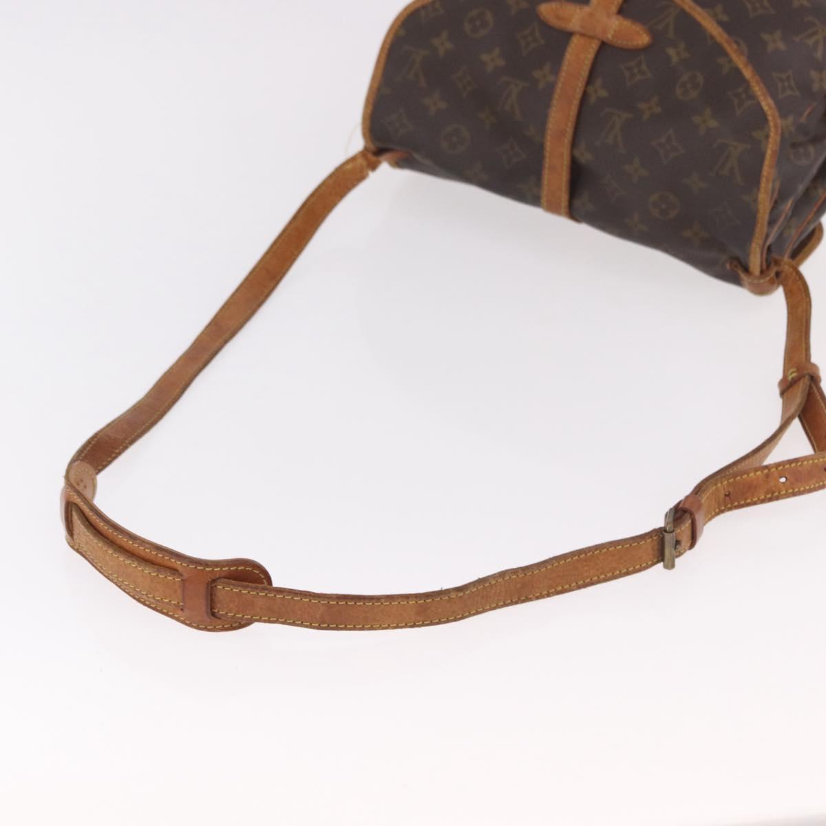 LOUIS VUITTON Monogram Saumur 30 Shoulder Bag M42256 LV Auth bs35731