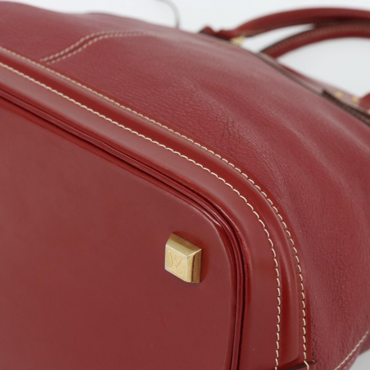 LOUIS VUITTON Lockit Hand Bag Suhari Red M95862 LV Auth bs35734A